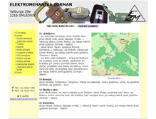 Tablet Screenshot of elektromehanika-zorman.si